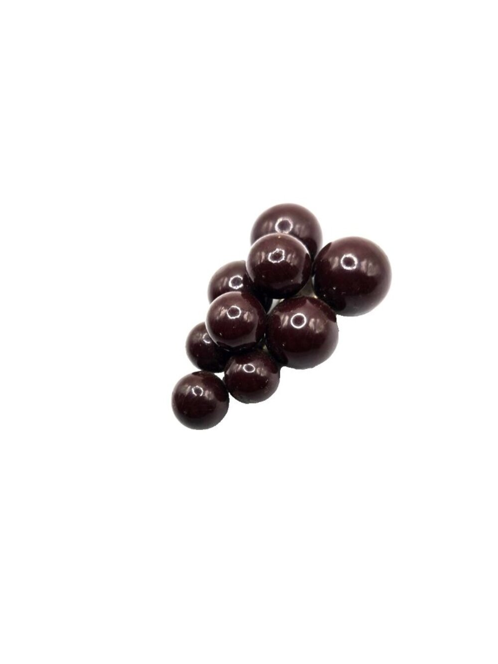 Vintage Tested Bakelite Grape Cluster Fur Clip Oxblood Brown Fruit Jewelry